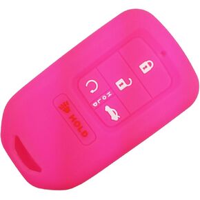Coolbestda Rubber Key Fob Cover Glove Skin Jacket Keyless Holder Remote Control Case for 2016 2017 2018 2019 2020 2021 Honda Accord Civic CR-V CRV Pilot EX EX-L Touring Premium