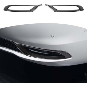 RT-TCZ for Chrysler 300C Front Fog Light Cover Compatible with Chrysler 300/300C 2015 Up Carbon Fiber Exterior Accessories 2pcs