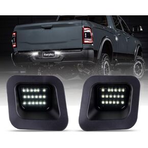 Full LED License Plate Light Tag Lamp Assembly Smoked Lens Fit For 2003-2018 Dodge RAM 1500 2500 3500 Pickup Truck