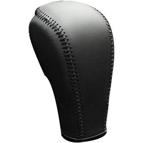 JI Loncky Leather Gear Shift Knob Cover for 2011 2012 Volvo S60 / 2007 2008 2009 2010 2011 2012 Volvo S80 / 2008 2009 2010 Volvo V70 / 2010-2012 Volvo XC60/2008-2012 Volvo XC70 Automatic Accessories