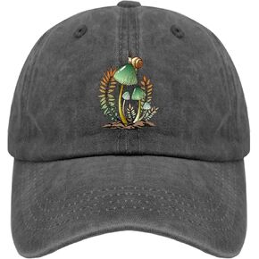 Mushrooms Snail Hats Vintage Cotton Washed Baseball Caps Adjustable Dad Hat Crazy Funny Custom Gifts