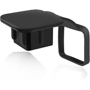 1 Pcs Hitch Cover,2 Inches Trailer Hitch Cover Tube Plug Insert, Metal Tow Bar Cover,Trailer Hitch Covers Fit for Most Car,Suvs.(Black)