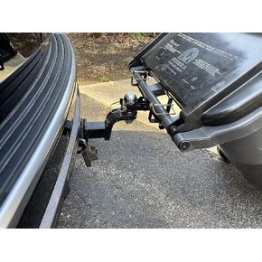 Premium Single Can Ball Mounted Garbage Hauling Hitch - Proudly Made in America