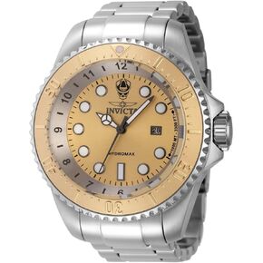 Invicta Men's 44746 Hydromax Quartz 3 Hand Gold Dial Watch
