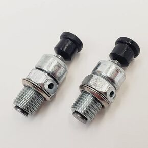 Compression Release Valves for High Compression Harley V-Twin Motors - Synthetic Knobs that stay cool to the touch and automatically close after start-up – 10mm x 1.0 Thread Pitch - SOLD AS A PAIR