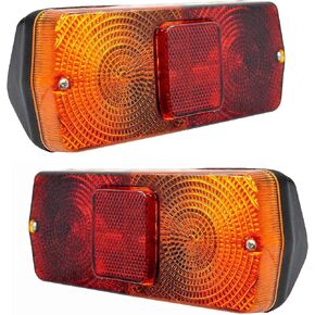 Rear combination lamp tail lights assembly with 12v Bulbs Replacement for Massey Ferguson tractor 230 240 250 265 275 290 298 365 375 390 398 399 560 575 565 59 and 595