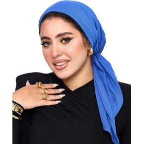 Pretied Head Scarf for Women- Adjustable Headwrap for Hair Loss Cancer, Chemo Scarf Headwear, Elastic Fit for All Head Sizes in Saudi Arabia