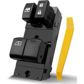 مفتاح نافذة الطاقة الرئيسي مناسب لنيسان NV1500 NV2500 NV3500 2013-2021، مفتاح التحكم في النافذة الجانبية للسائق الأمامي يستبدل 25401-1PA0C 254011PA0C
