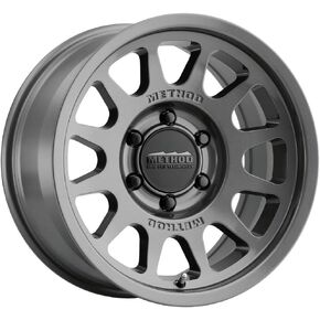 Method Race Wheels 703 Titanium Wheel with Gloss (16 x 8. inches /6 x 5 mm, 0 mm Offset)
