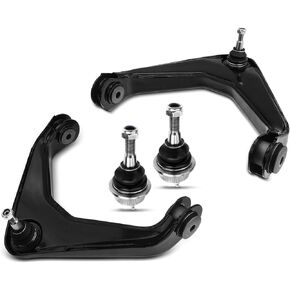 A-Premium Set of 4, Upper Control Arm, Lower Ball Joint, Compatible with Chevrolet & GMC - 1999-2010 - Silverado, Sierra, Suburban, Avalanche, Yukon, H2, 4WD Only