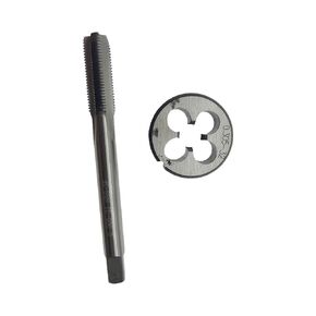 0.305-32 (.305x32) Tap and Die Set Right Hand HSS Machine 0.305-32 Thread Tap and Round Die RH 0.305x32 Replacement for Schrader Tire Valve Stem Repair Tool