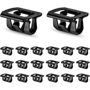 20 PCS Car Radiator Grille Retainer Clips, Waterproof Durable Vehicle Front Grille Clips, Automotive Bumper Cover Fasteners, Compatible with 2008 Chevrolet Silverado (Black)