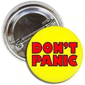 دبوس شارة لا داعي للذعر in Kuwait