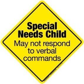 Special Needs Child Emergency Alert Sticker by Magnet America is 5.5" x 5.5" Made for Vehicles, Laptops, and Refrigerators
