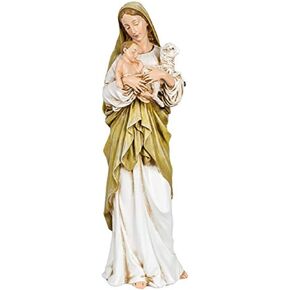 Joseph's Studio by Roman, 12" H Madonna and Child with Lamb Figure, Renaissance Collection, Home Décor, Devout Gift