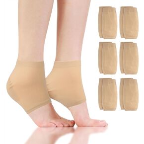 Segbeauty 24pcs Silky Feet Moisturizing Sock, 12 Pairs Moisture Gel Heel Socks for Women Men Dry Cracked Feet, Gel Lined Toeless SPA Sock for Foot Care, Soft Sleeping Foot Socks Thin Overnight Black