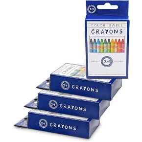 Color Swell Bulk Crayon Classpack - 1680 Crayons in 24 Vibrant Colors of Teacher Quality Durable Bulk Crayons for Classroom and Home