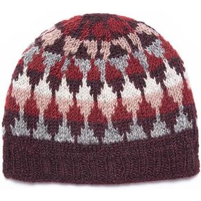 Feelgoodz Women's Jaya Geometric Patterned Wool Handknit Winter Caps