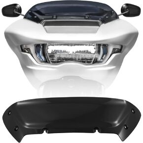 6" Windshield Wind Shield Windscreen Air Deflector for Harley Touring Road Glide FLTRX Special FLTRXSTSE CVO Road Glide FLTRXSE 2023-2024, for Dual Headlights (Black)