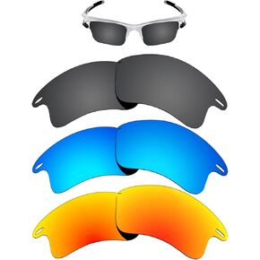 Replacement Lenses for Oakley Fast Jacket XL Sunglass Polarized Pack of 3