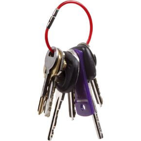 Aeroflex - 5" Red Steel Key Ring (5 Pack) - 1.59" Diameter