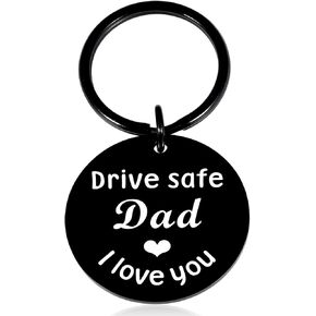 GGOJAGST Drive Safe Keychain for Dad Valentines Gifts for Dad Father Dad Christmas GiftsBirthday Gifts from Son Daughter Father's Day Gifts Dad Birthday Valentines Christmas Gifts for Dad