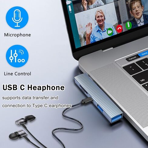 USB C SD Card Reader with USB 3.0 Female OTG Adapter for iPhone 15/iPad/MacBook/Mac, 3-in-1 USB C to SD/Micro SD Memory Card Reader with USB Camera Adapter for Type-C Laptop Tablet Phone in Saudi Arabia