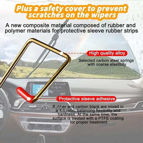Mandark 2PCS Car Windshield Wiper Arm Pressure Spring Booster, Vehicle Wipng Arm Spring Puller Tool Replacement Kit for Improving Visibility in Rain/Snow, Universal for SUV, Truck, RV（Blue） in Saudi Arabia
