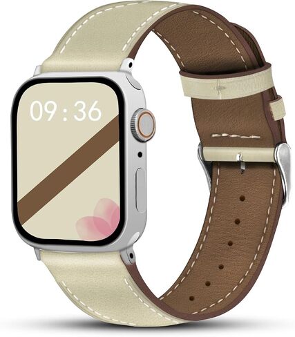أحزمة ساعة جلدية إيطالية متوافقة مع سوار ساعة Apple 49 مم 46 مم 45 مم 44 مم 42 مم 41 مم 40 مم 38 مم للنساء والرجال، حزام من الجلد الأصلي المحبب لسلسلة iWatch 10 9 8 7 6 SE 5 4 3 2 1 Ultra1 2 in Kuwait