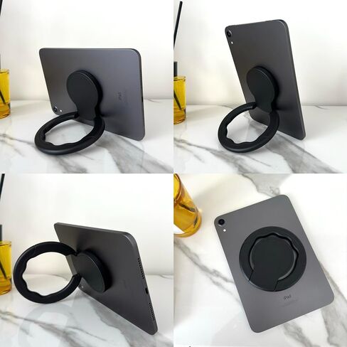 Tablet Ring Holder -Tablet Stand Adjustable Universal Tablet Hand Strap Holder, 360 Degrees Handle Grip Handle Grip with Adhesive Patch for iPad/Galaxy Tab and All 7-11" Tablets,(Blue) in Saudi Arabia