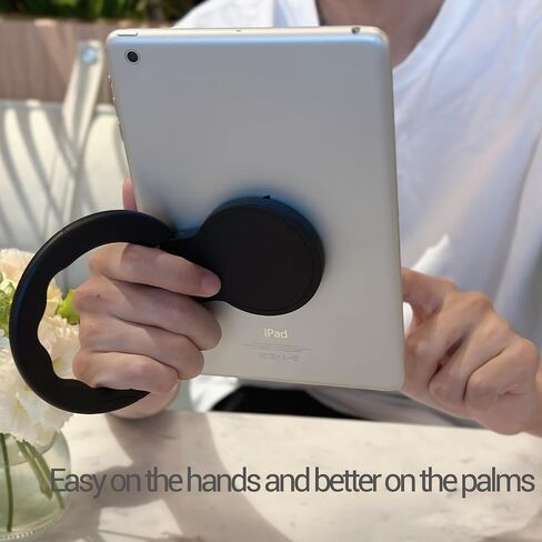 Tablet Ring Holder -Tablet Stand Adjustable Universal Tablet Hand Strap Holder, 360 Degrees Handle Grip Handle Grip with Adhesive Patch for iPad/Galaxy Tab and All 7-11" Tablets,(Blue) in Saudi Arabia