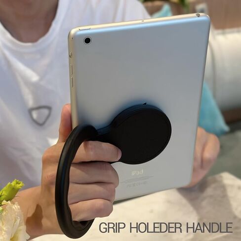 Tablet Ring Holder -Tablet Stand Adjustable Universal Tablet Hand Strap Holder, 360 Degrees Handle Grip Handle Grip with Adhesive Patch for iPad/Galaxy Tab and All 7-11" Tablets,(Blue) in Saudi Arabia