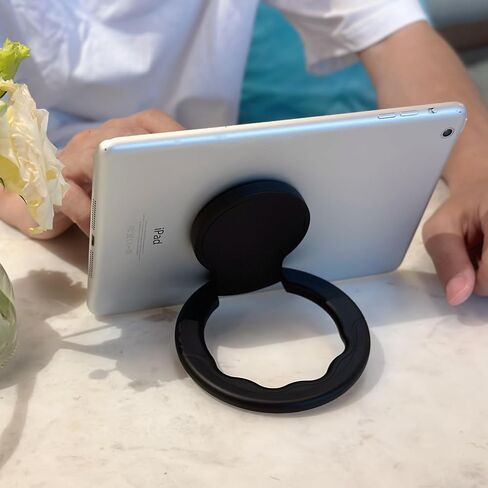 Tablet Ring Holder -Tablet Stand Adjustable Universal Tablet Hand Strap Holder, 360 Degrees Handle Grip Handle Grip with Adhesive Patch for iPad/Galaxy Tab and All 7-11" Tablets,(Blue) in Saudi Arabia