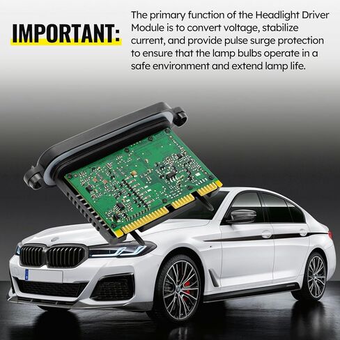 وحدة التحكم في المصباح الأمامي زينون TMS وحدة السائق متوافقة مع BMW 5 Series F10 528i 538i 550i M5 يستبدل # 63117316217 7316217 7304905 in Kuwait