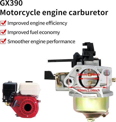 GX390 Carburetor for Honda GX340 GX360 Engine 16100-Z5T-901 Predator 11HP 12HP 13HP Engine 420cc 301cc Motor Lawnmower Water Pumps 16100-Z5T-901 16100-ZE3-V01 in Kuwait