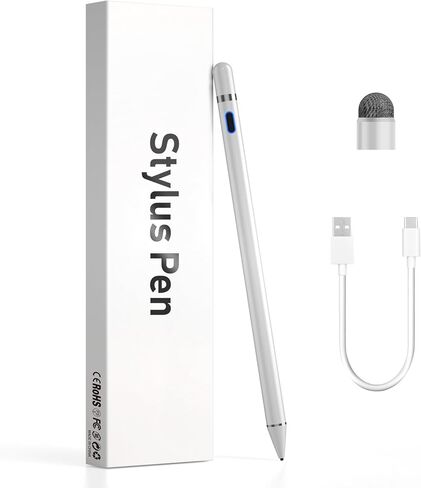 Universal Stylus Pen Compatible for iOS&Android Touch Screen, Pencil with Dual Touch Function,Rechargeable Stylus for iPad/iPad Pro/Air/Mini/iPhone/Cellphone/Samsung/Tablet Drawing&Writing (Purple) in Saudi Arabia