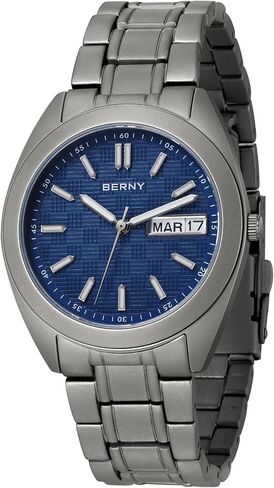 BERNY Titanium Watch for Men Japanese Quartz Movement Analog Quartz Watches Super Luminous Sapphire Glass 10ATM Waterproof in Saudi Arabia