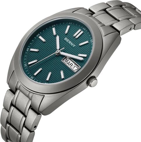 BERNY Titanium Watch for Men Japanese Quartz Movement Analog Quartz Watches Super Luminous Sapphire Glass 10ATM Waterproof in Saudi Arabia