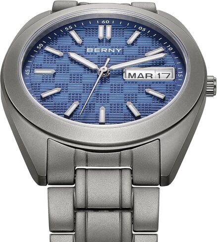 BERNY Titanium Watch for Men Japanese Quartz Movement Analog Quartz Watches Super Luminous Sapphire Glass 10ATM Waterproof in Saudi Arabia