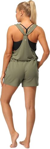 icyzone Jumpsuit Shorts for Women One Piece, Workout Exercise Lounge Racerback Tank Romper with Pockets in Saudi Arabia