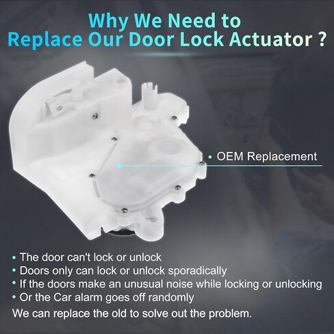 X AUTOHAUX استبدال الجبهة اليسرى سائق الجانب قفل الباب المحرك المحرك لهوندا صالح 2009-2013 مزلاج الباب المحرك الجمعية استبدال الأبيض in Saudi Arabia