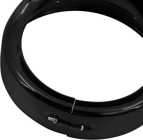 Motorcycle 7 Inch Headlight Trim Ring Visor Style Fit for Harley Touring Road King Street Glide Electra Glide Softail Matte Black in Saudi Arabia