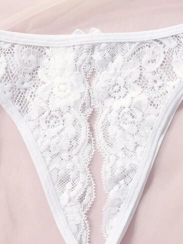 Milumia Women Sexy Panties Pack Crotchless Lingerie Cheeky Naughty Thongs Underwear Set in Saudi Arabia