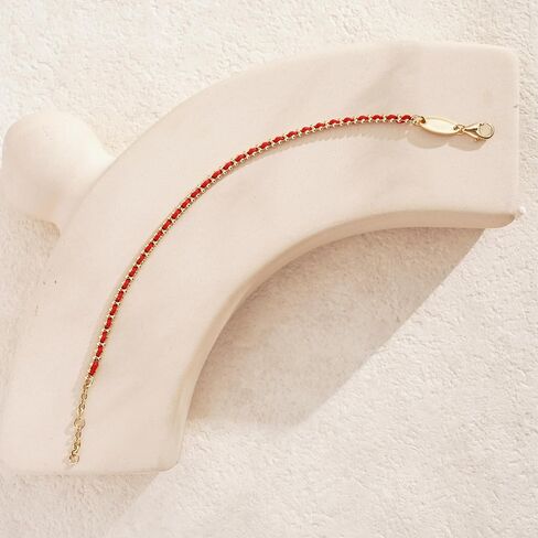 LEGENSTAR Gold Bracelet for Women 18K Gold Dainty Plated Lucky Bracelet for Women Handmade String Interwoven with Gold Chain Adjustable Length Simple Gold Bracelet Fashion Accessory in Saudi Arabia