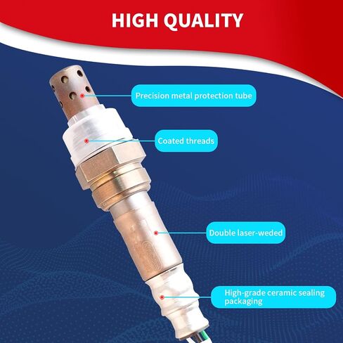 Oxygen O2 Sensor Heated Air Fuel Ratio Upstream 234-9017 15473 Compatible with Honda 2004-2005 Civic Acura EL 1.7L D17A2 Engine Replace 2132850 SG1362 SG1858 SU7162 5S5667 36531PLR003 in Kuwait