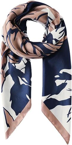Printed silk scarf small square scarf Fashion pattern female versatile headband accessories scarf wrap headscarf in Saudi Arabia