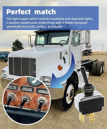 مفتاح المصباح 16-06657 مناسب لـ Peterbilt 330 357 359 377 378 379 387، مفتاح تبديل استبدال 1606657 577.75611-1 ضمان لمدة سنة in Saudi Arabia