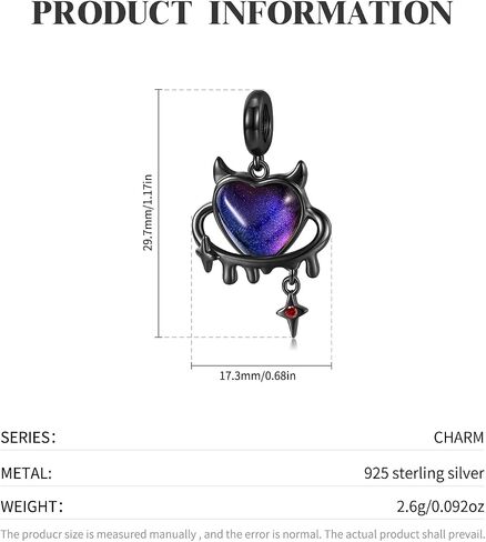 Black Butterfly Charms for Bracelet 925 Sterling Silver Gothic Punk Butterfly Charms for European Snake Charm Bracelet Necklace for Valentines Easter Day Gifts in Saudi Arabia
