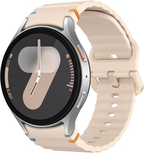 سوار MoKo الرياضي متوافق مع ساعة Samsung Galaxy Watch 7 FE 6 5 4 حزام 40 مم 44 مم/ساعة 6 4 حزام كلاسيكي 43 مم 47 مم 42 مم 46 مم/ساعة 5 برو باند 45 مم، بدون فجوة أساور سيليكون ناعمة للنساء والرجال، أسود in Saudi Arabia