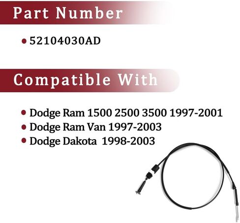كابل صمام الخانق 52104030AD متوافق مع دودج رام 1997-2003 in Kuwait